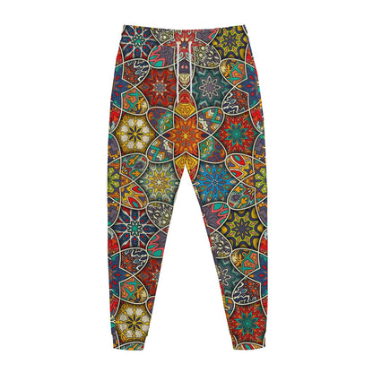 Mandala Star Bohemian Pattern Print Jogger Pants