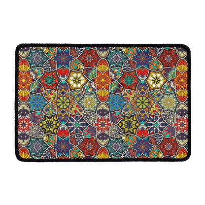 Mandala Star Bohemian Pattern Print Kitchen Mat