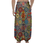 Mandala Star Bohemian Pattern Print Lantern Pants