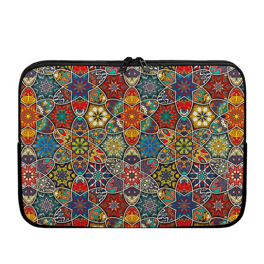 Mandala Star Bohemian Pattern Print Laptop Sleeve