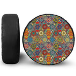 Mandala Star Bohemian Pattern Print Leather Spare Tire Cover