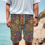 Mandala Star Bohemian Pattern Print Men's Cargo Shorts
