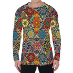 Mandala Star Bohemian Pattern Print Men's Long Sleeve T-Shirt
