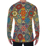 Mandala Star Bohemian Pattern Print Men's Long Sleeve T-Shirt