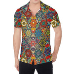 Mandala Star Bohemian Pattern Print Men's Shirt