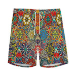 Mandala Star Bohemian Pattern Print Men's Sports Shorts
