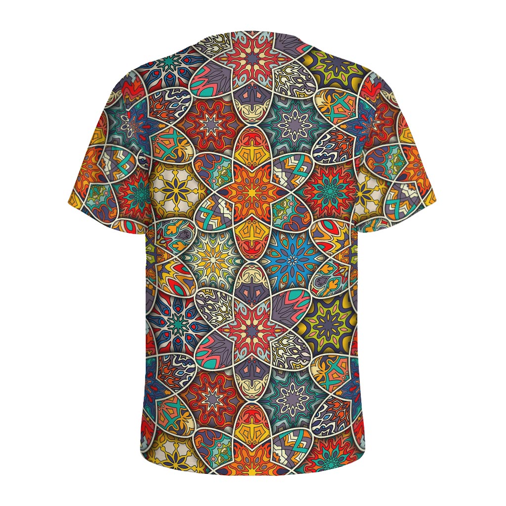 Mandala Star Bohemian Pattern Print Men's Sports T-Shirt