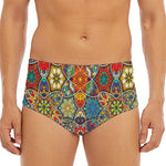 Mandala Star Bohemian Pattern Print Men's Triangle Swim Briefs
