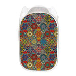 Mandala Star Bohemian Pattern Print Mesh Laundry Hamper
