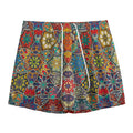 Mandala Star Bohemian Pattern Print Mesh Shorts