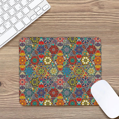 Mandala Star Bohemian Pattern Print Mouse Pad