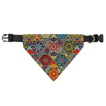 Mandala Star Bohemian Pattern Print Over The Collar Dog Bandana