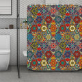 Mandala Star Bohemian Pattern Print Polyester Shower Curtain