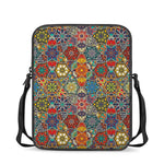Mandala Star Bohemian Pattern Print Rectangular Crossbody Bag