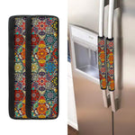 Mandala Star Bohemian Pattern Print Refrigerator Handle Covers