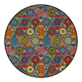 Mandala Star Bohemian Pattern Print Round Floor Mat