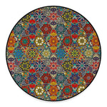Mandala Star Bohemian Pattern Print Round Floor Mat