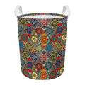 Mandala Star Bohemian Pattern Print Round Laundry Basket