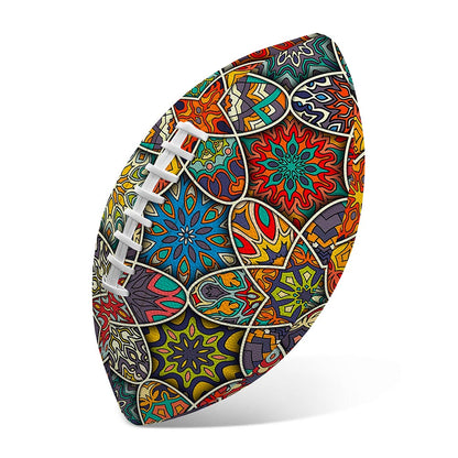 Mandala Star Bohemian Pattern Print Rugby Ball