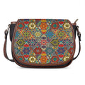 Mandala Star Bohemian Pattern Print Saddle Bag