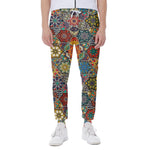 Mandala Star Bohemian Pattern Print Scuba Joggers