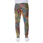 Mandala Star Bohemian Pattern Print Scuba Joggers