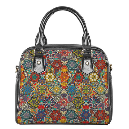 Mandala Star Bohemian Pattern Print Shoulder Handbag