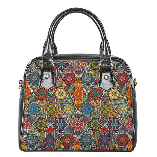 Mandala Star Bohemian Pattern Print Shoulder Handbag