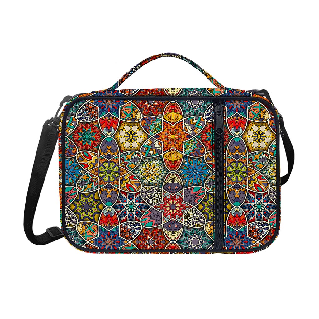 Mandala Star Bohemian Pattern Print Shoulder Strap Bible Bag