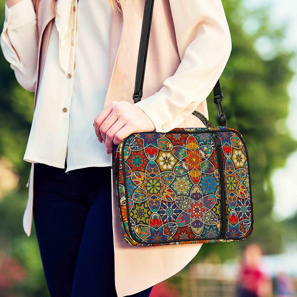 Mandala Star Bohemian Pattern Print Shoulder Strap Bible Bag