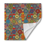 Mandala Star Bohemian Pattern Print Silk Bandana