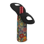 Mandala Star Bohemian Pattern Print Single Neoprene Wine Tote
