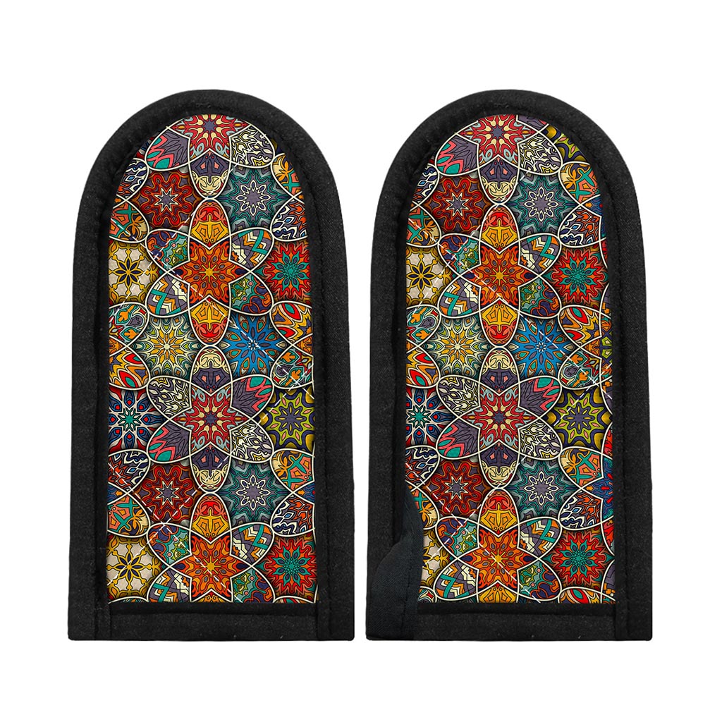 Mandala Star Bohemian Pattern Print Skillet Handle Cover