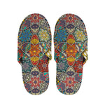 Mandala Star Bohemian Pattern Print Slippers