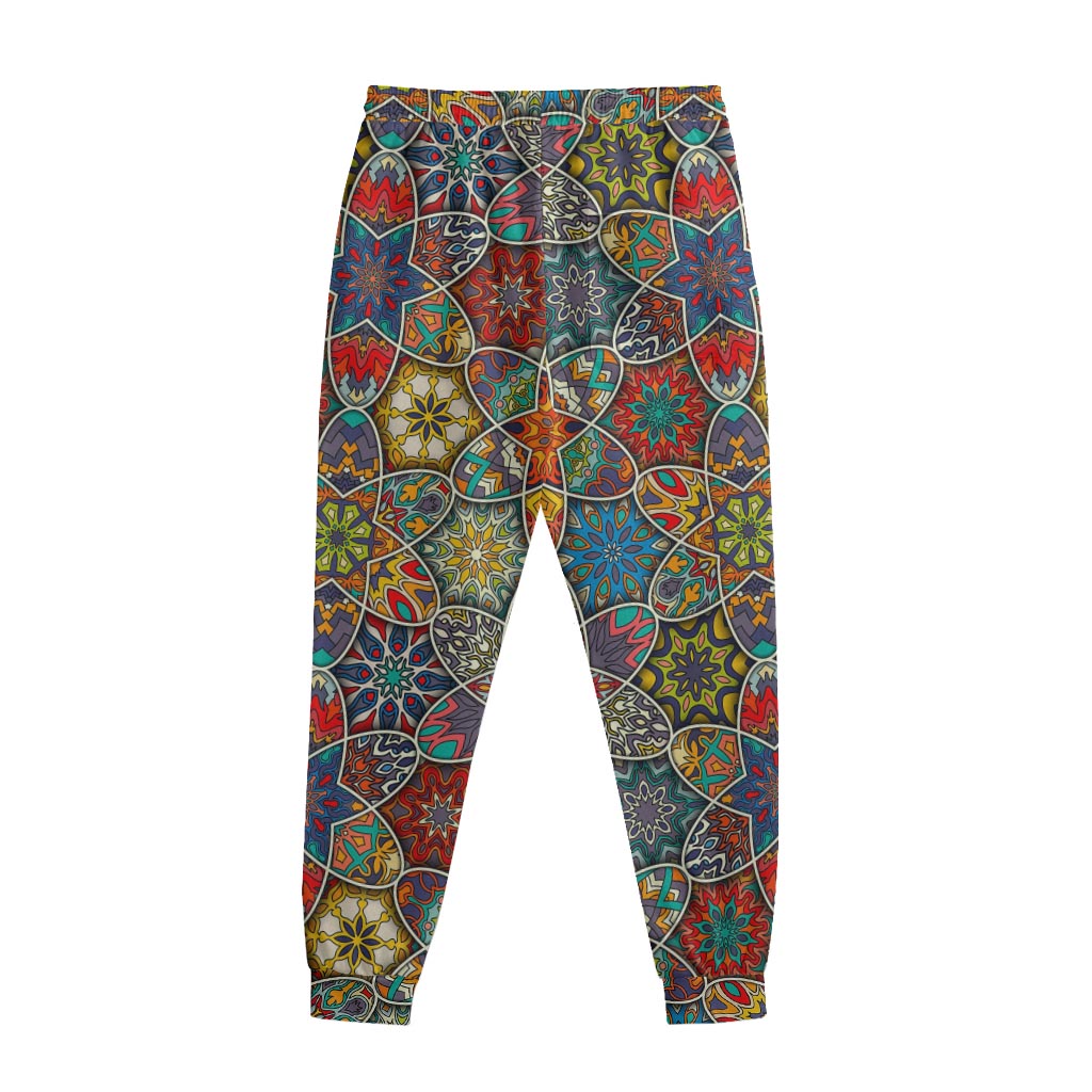 Mandala Star Bohemian Pattern Print Sweatpants