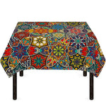 Mandala Star Bohemian Pattern Print Tablecloth