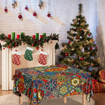 Mandala Star Bohemian Pattern Print Tablecloth