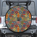 Mandala Star Bohemian Pattern Print Tire Cover With Camera Hole