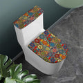 Mandala Star Bohemian Pattern Print Toilet Lid And Tank Cover Set