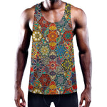 Mandala Star Bohemian Pattern Print Training Tank Top