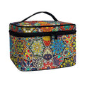 Mandala Star Bohemian Pattern Print Travel Makeup Bag
