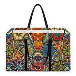 Mandala Star Bohemian Pattern Print Utility Tote Bag