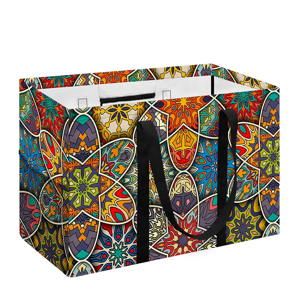 Mandala Star Bohemian Pattern Print Utility Tote Bag