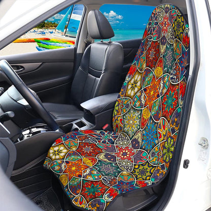 Mandala Star Bohemian Pattern Print Waterproof Car Seat Cover