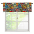 Mandala Star Bohemian Pattern Print Window Valance