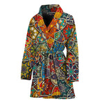 Mandala Star Bohemian Pattern Print Women's Bathrobe