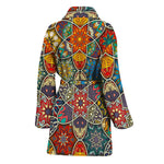 Mandala Star Bohemian Pattern Print Women's Bathrobe