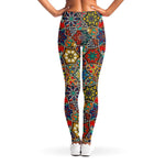 Mandala Star Bohemian Pattern Print Women's Leggings