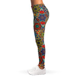 Mandala Star Bohemian Pattern Print Women's Leggings