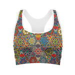 Mandala Star Bohemian Pattern Print Women's Sports Bra